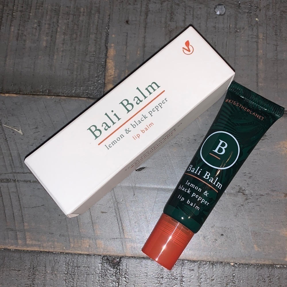 Final Sale Bali Balm Lemon & Black Pepper Lip Balm 15ml Vegan Natural Lip Care